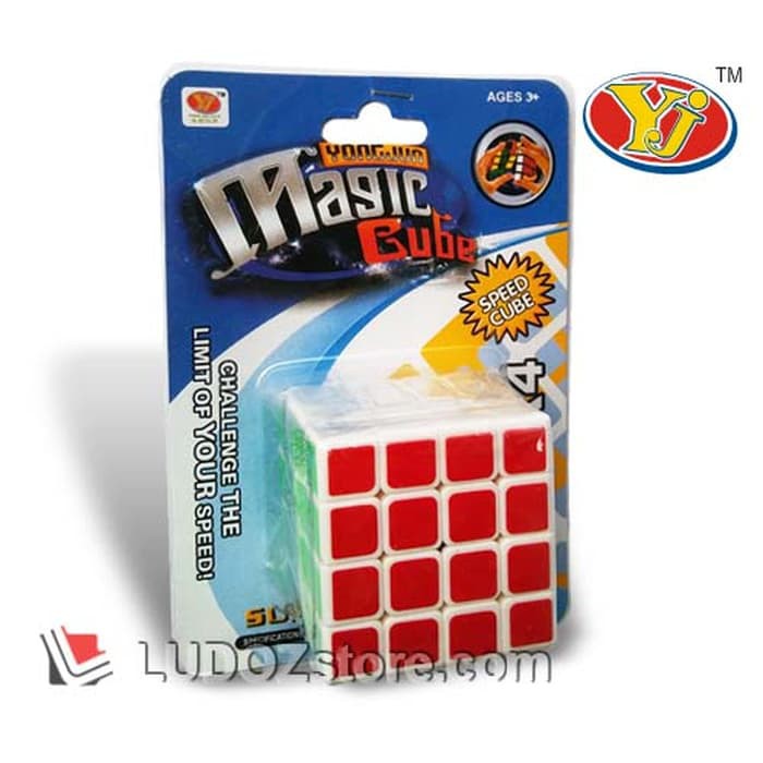 Rubik Kubus - Pelumas Rubik - Rubik Yongjun Rubik 4X4 White Base, Original Yong Jun Rubik'S Magic