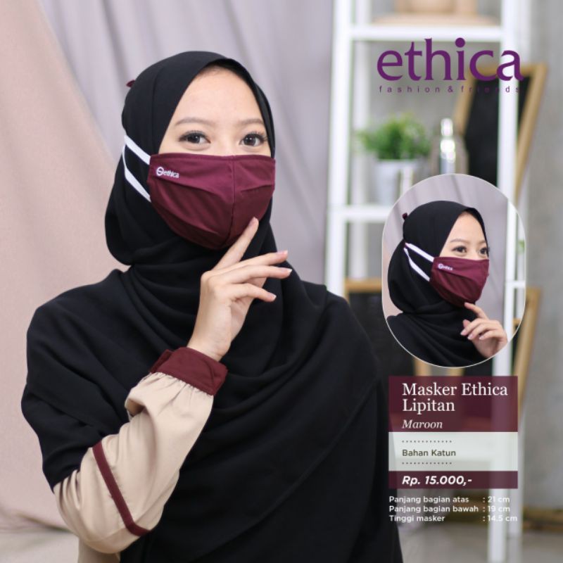 MASKER LIPITAN KAIN KATUN || V2  || ETHICA