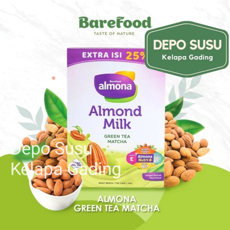 Almona 175gr Almond Milk Powder Barefood | Susu ASI Booster Bubuk 175