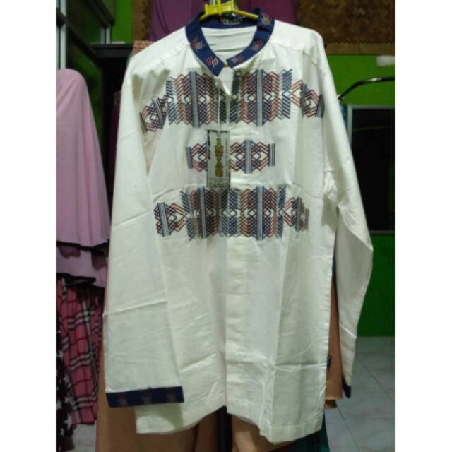 BAJU KOKO KATUN VERSUS MOTIF BORDIR LENGAN PANJANG BY IMTAQ