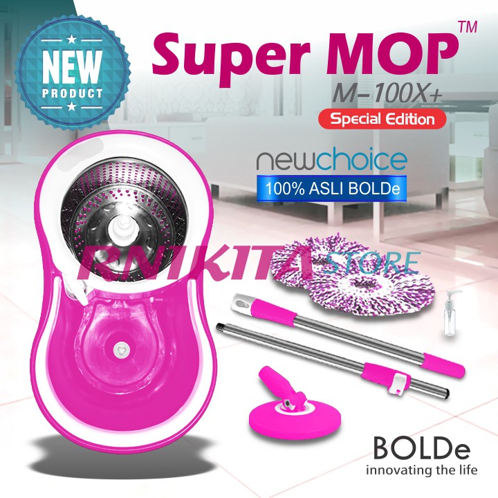 BOLDe M100X PLUS SPECIAL EDITION - Supermop Alat Pel Modern Saringan Stainless