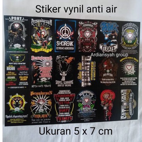 

MURAH DAPAT 18 PCS STIKER TERATE VINYL ANTI AIR