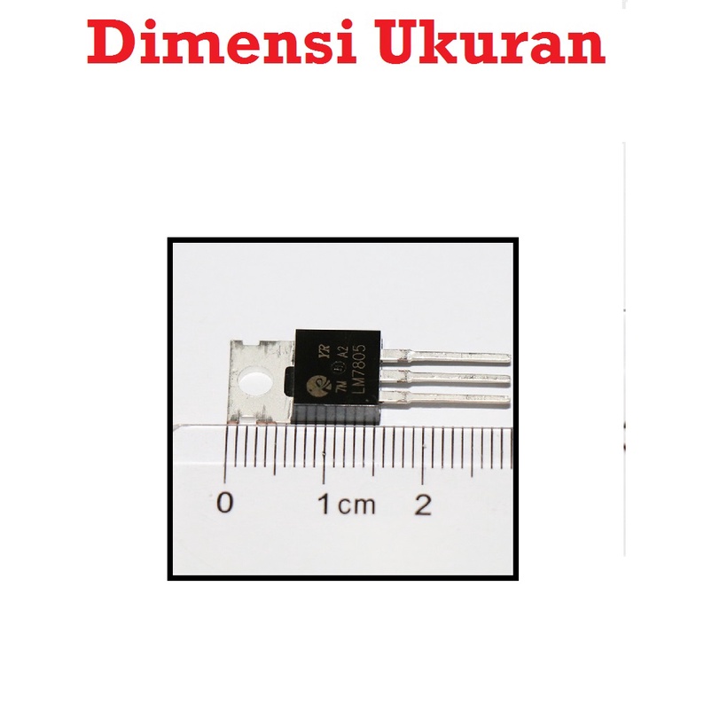 [HAEBOT] IC Regulator Tegangan Voltage 5V L7805 LM7805 7805 DIP Elektronika Arduino TO 220 Penstabil Sirkuit Amplifier