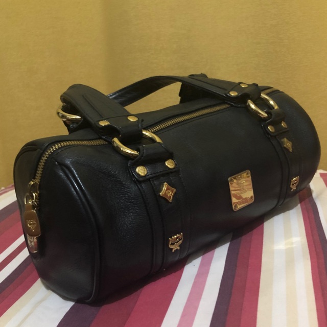 preloved mcm tube authentic asli original genuine leather second