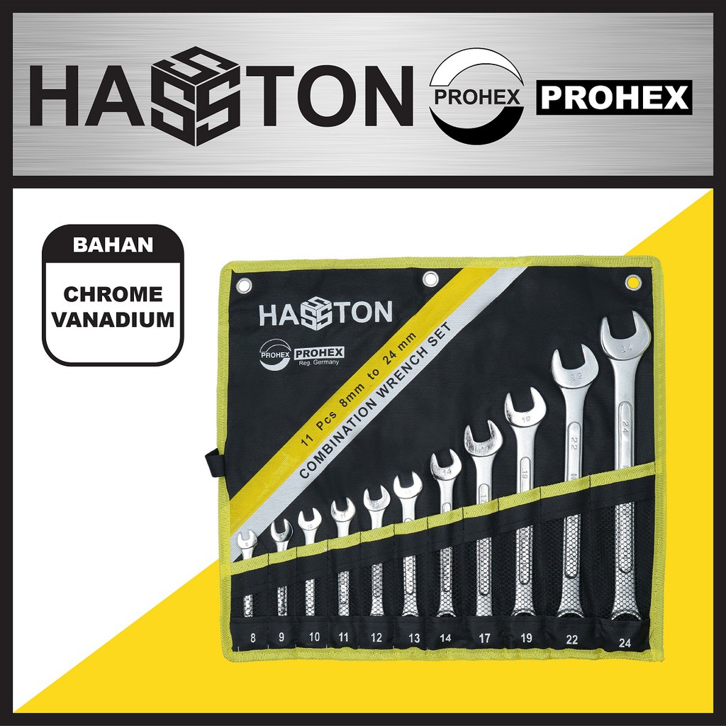 

HASSTON Kunci Ring dan Pas 11 Pc (1647-002)