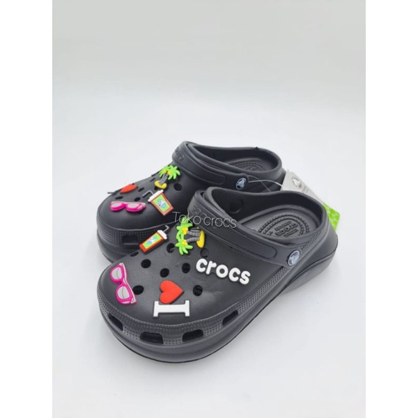 Crocs Bae Clog Fashion love / Sandal Crocs Bae Clog wanita / Crocs bae fashion include Jibbitz