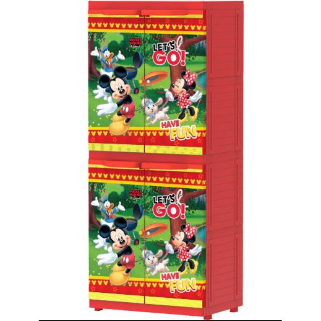 LEMARI PAKAIAN PLASTIK 4 SUSUN NAIBA 9264 MICKEY LEMARI LEMARI PAKAIAN PLASTIK 4 SUSUN NAIBA 9264 MICKEY LEMARI