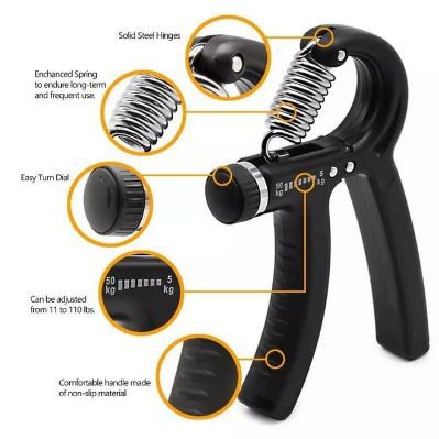 HANDGRIP ALAT OLAHRAGA OTOT TANGAN FITNES DI RUMAH MELATIH KEKUATAN LENGAN ADJUSTABLE