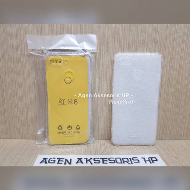 Anti Crack Redmi 6 FINGERPRINT 5.45&quot; Softcase Xiaomi Redmi 6 Anti Crack Jelly Case Tahan Benturan