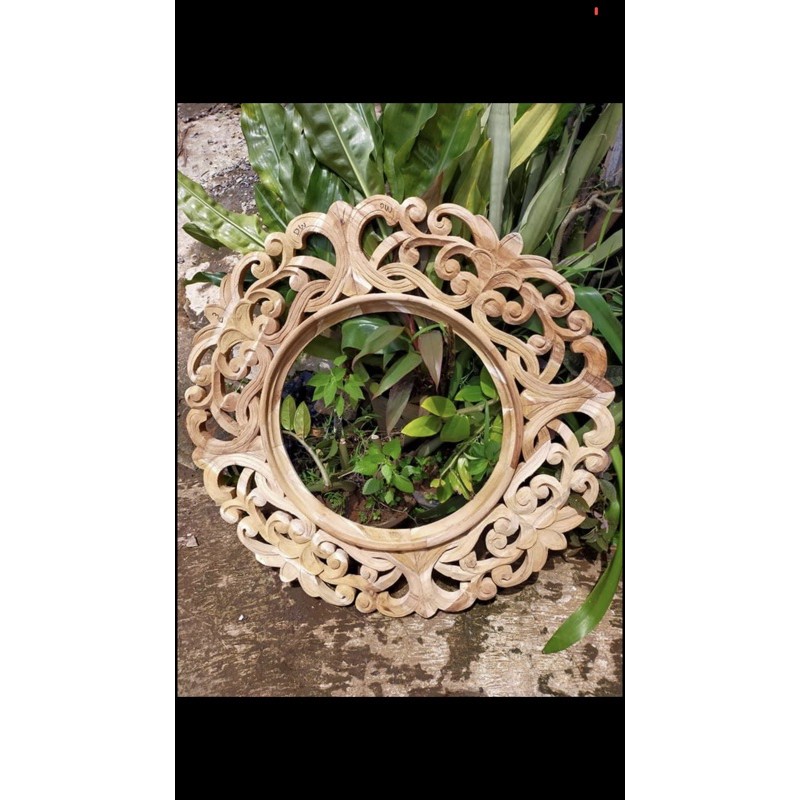 Cermin Hias Dinding Jati Cermin Jati Hias