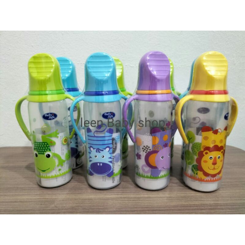 Botol Susu Bayi + Pegangan Karakter Lucu Bany Safe 240 Ml