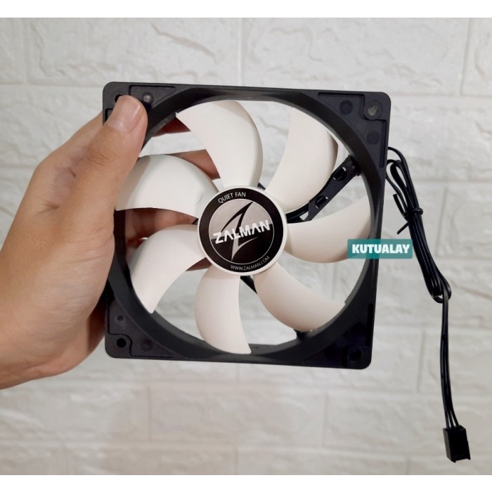 Trendi Fan Casing Pc Zalman Molex Kipas Komputer Cpu 120Mm 12Cm Hitam Silent Terbatas