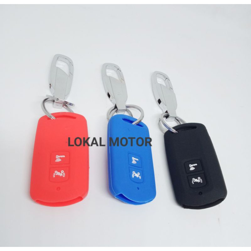 Gantungan kunci stainless dan Cover silicon remote keyless Honda Scoopy 2021 Vario 150 2018-2020