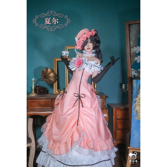 [MikanHiro Store] Kuroshitsuji/Black Butler Lady Ciel Pantomhive Lolita Dress Cosplay Costume Anime Female