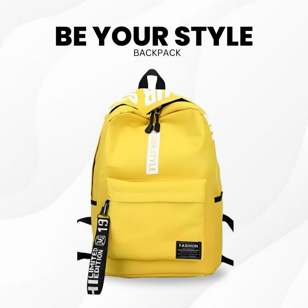 Tas Be Your Style Besar / Tas Ransel Backpack Korea / Ransel Sekolah SD SMP SMA