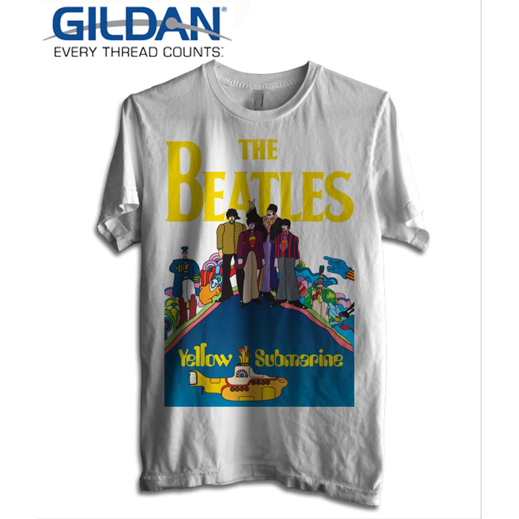 KAOS BAND THE BEATLES SUBMARINE TSHIRT ORIGINAL GILDAN SOFTSTYLE