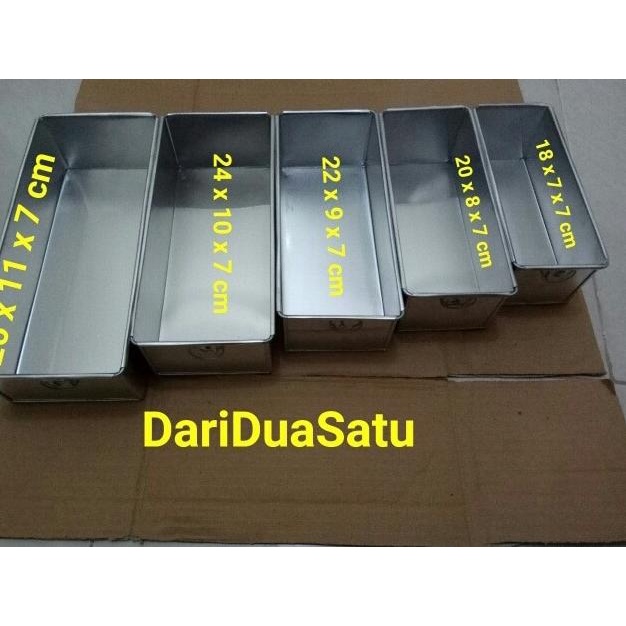 ♠ Cetakan Loyang Roti Tawar Brownis Puding 1 Set (5pc) ▼