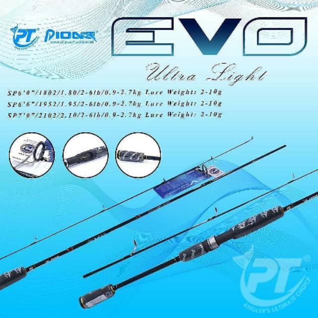 Rod Pioner Evo Ul 2 Section Shopee Indonesia