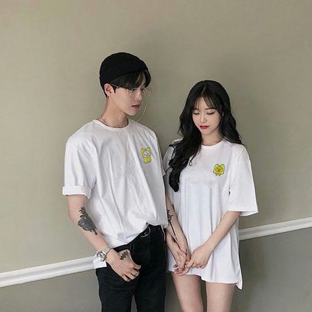 MYSTIQUE.ID-BAJU KAOS COUPLE CAT RAINCOT FROG T-SHIRT LUCU DAN AESTHETIC