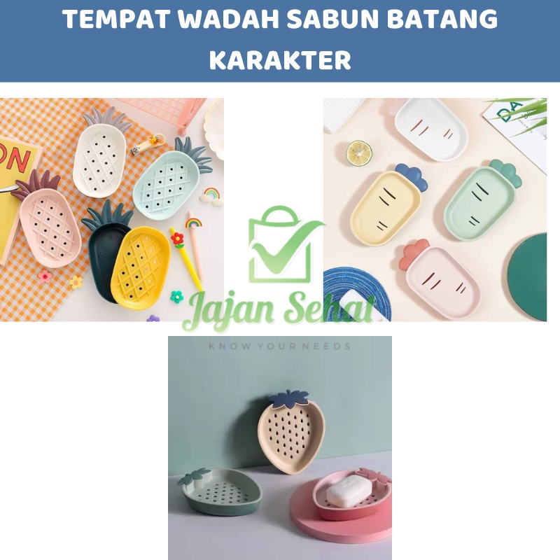 Tempat Wadah Sabun Batang Karakter Lucu