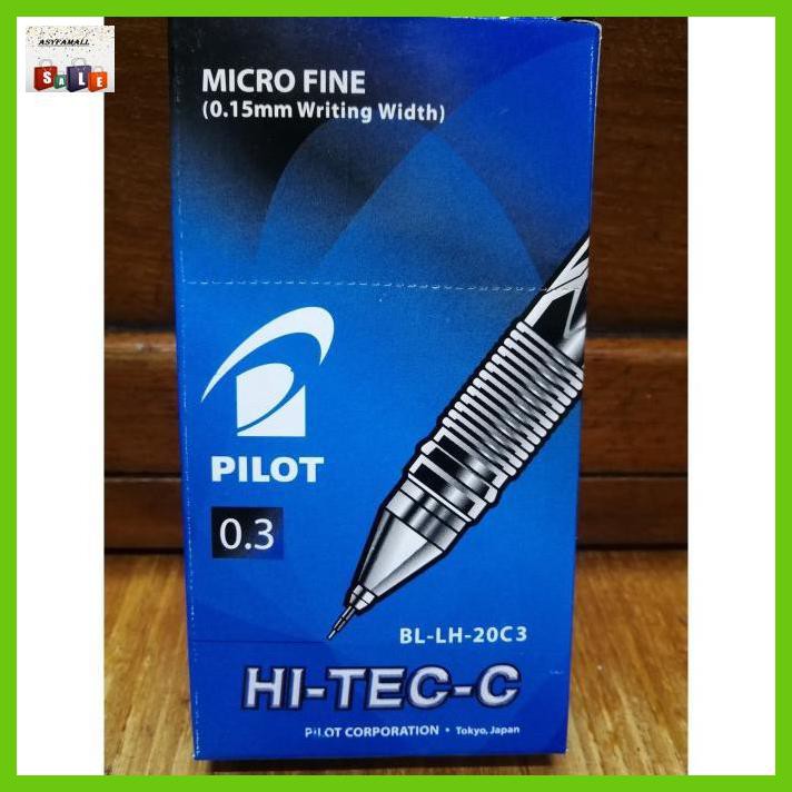 

Silutala- Pen Pilot Hi Tec-C Hitec 0.25/0.3/0.4 - Hitam, 0.3 -Ori.