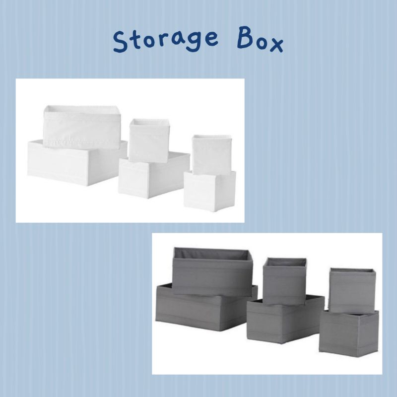 TERMURAH box organizer aestetic ikea penyimpanan serbaguna