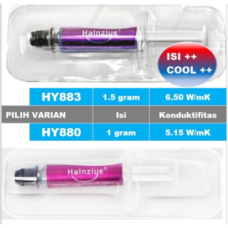 HY883 HY880 Thermal Grease Paste Pasta Pendingin Heatsink CPU IC HPL