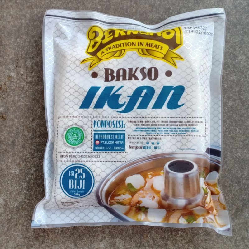 

Bernardi Bakso Ikan isi 25 pc 340 gram