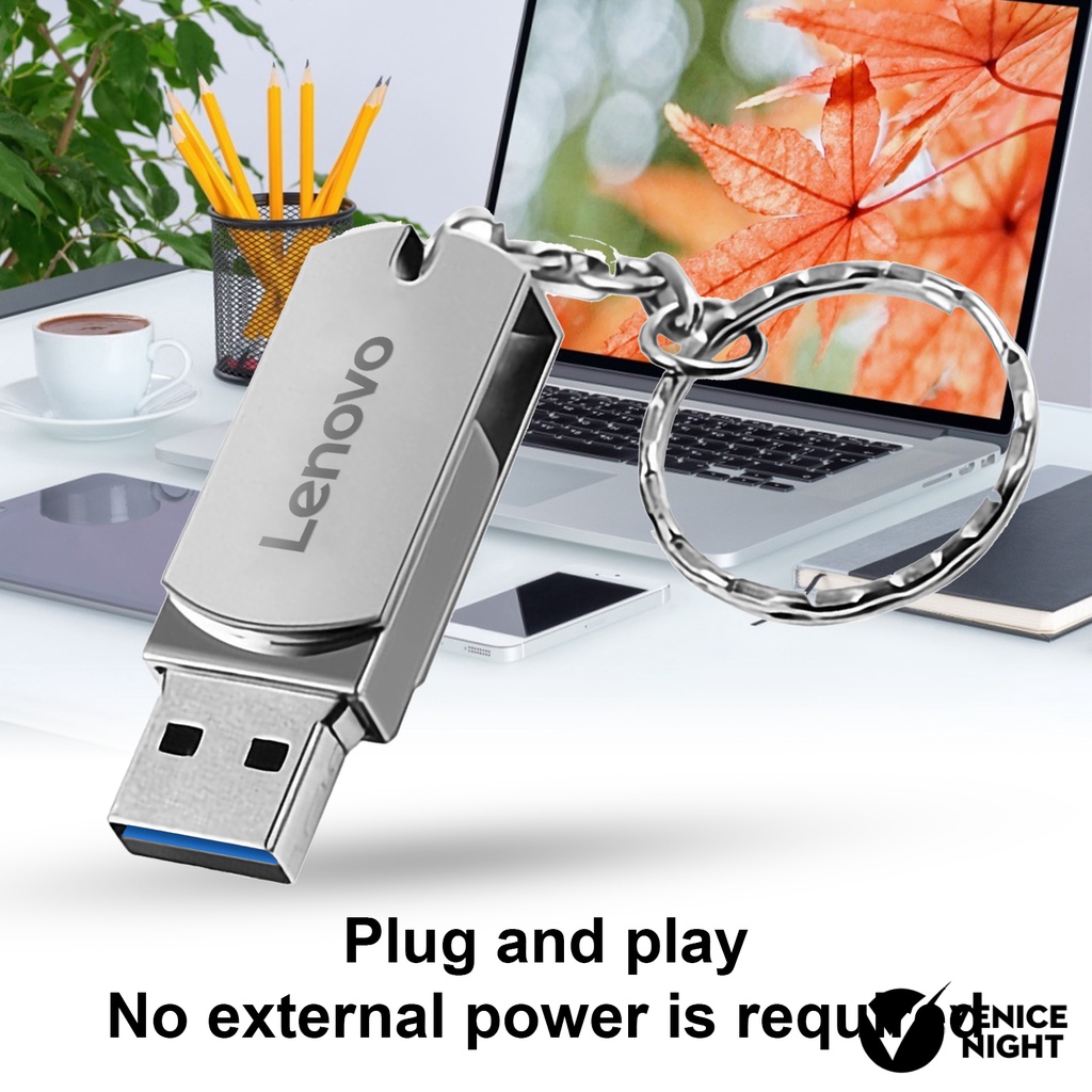 LENOVO (SF) Flashdisk Usb 3.0 High Speed 128GB 256GB 512GB 1TB 2TB Anti Air Untuk Komputer