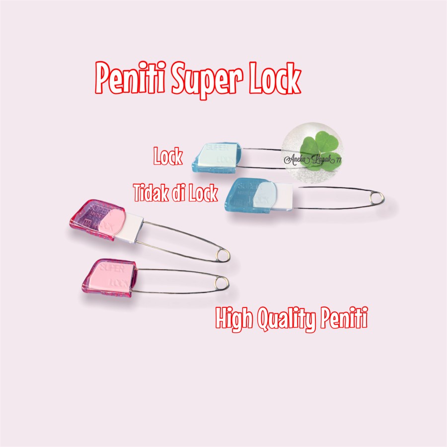 Peniti Jepang Peniti Bayi Super Tebal ada pengunciLock High Quality