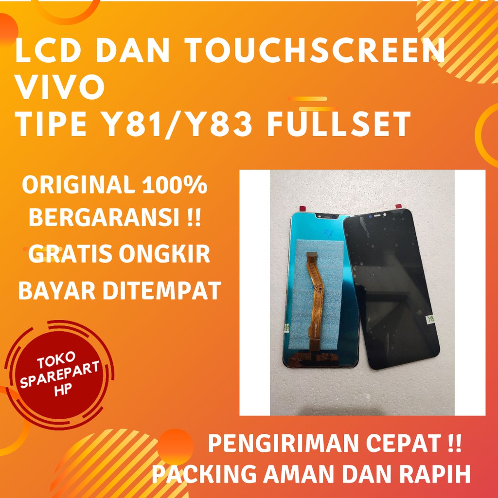 Layar Lcd Fullset Vivo Y81/Y83 Ori Lcd dan Touchscreen Hp Vivo Y83/Y81 Original