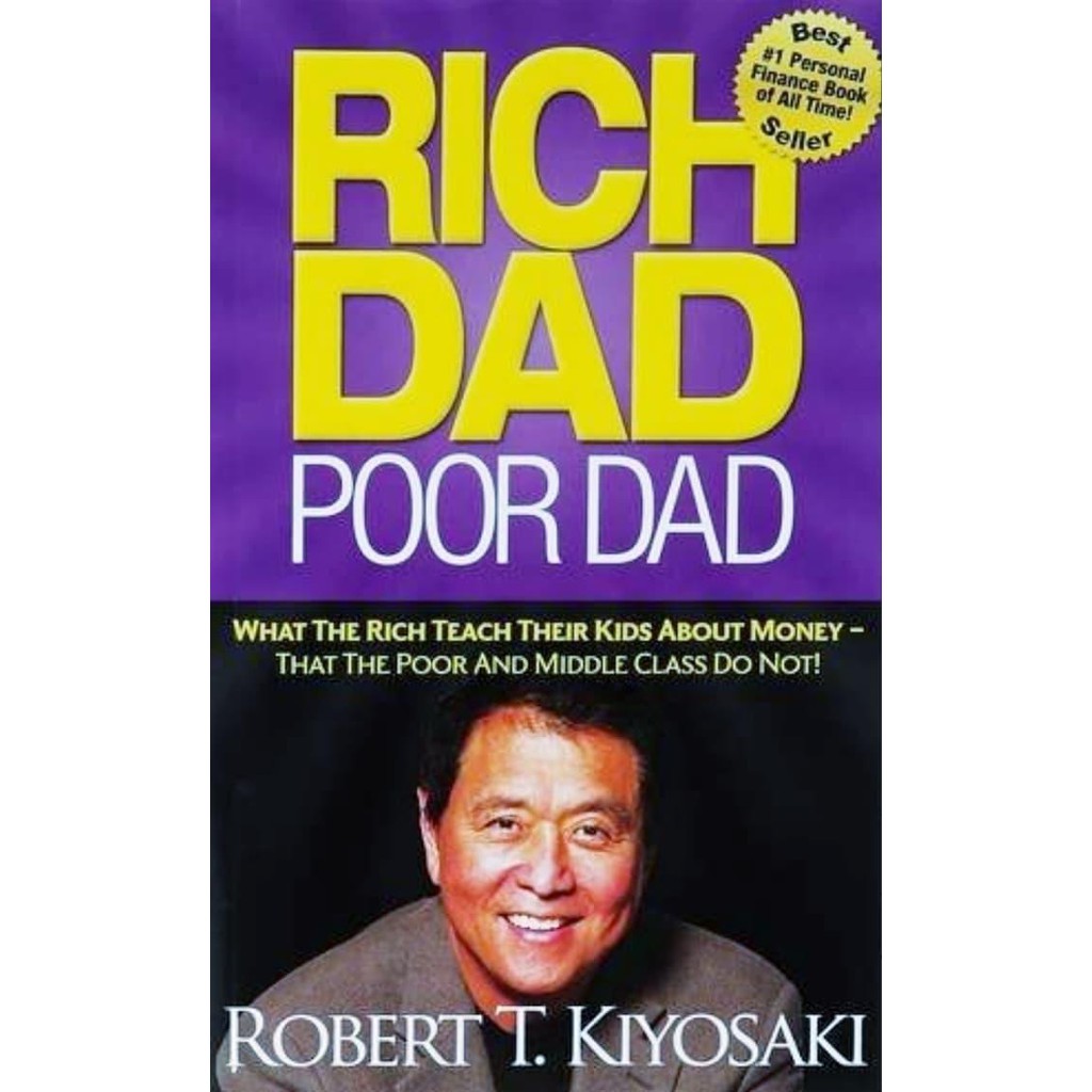 ( Buku Import ) Rich Dad Poor Dad - Robert Kiyosaki (English Version Mass Market)