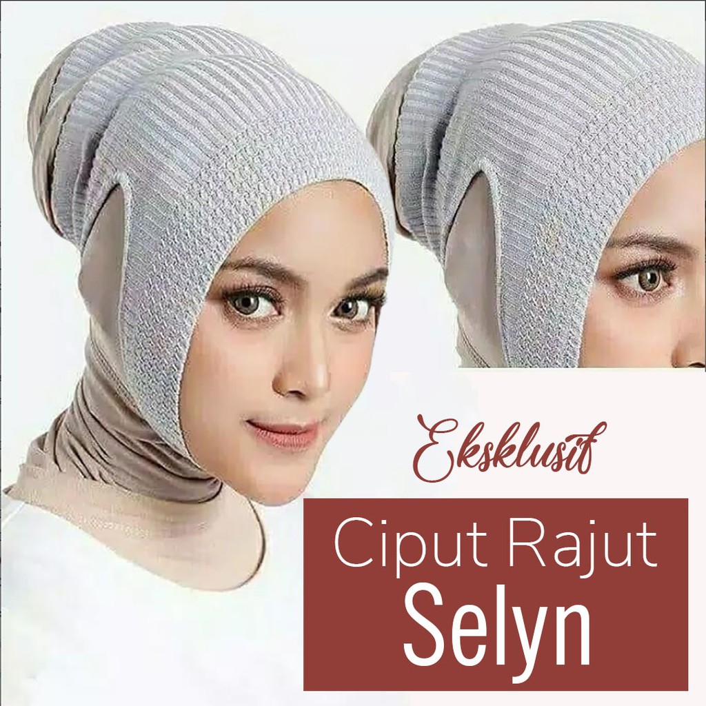 Ciput Rajut/Ciput Paket 100pcs/Rajut Selyn/Jilbab Daleman Rajut