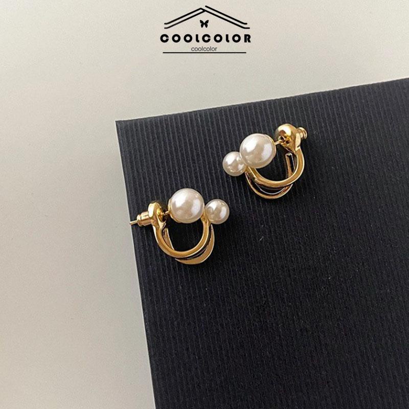 COD Pearl Trendy Niche Design Temperament Light Luxury High-end Earrings- cl