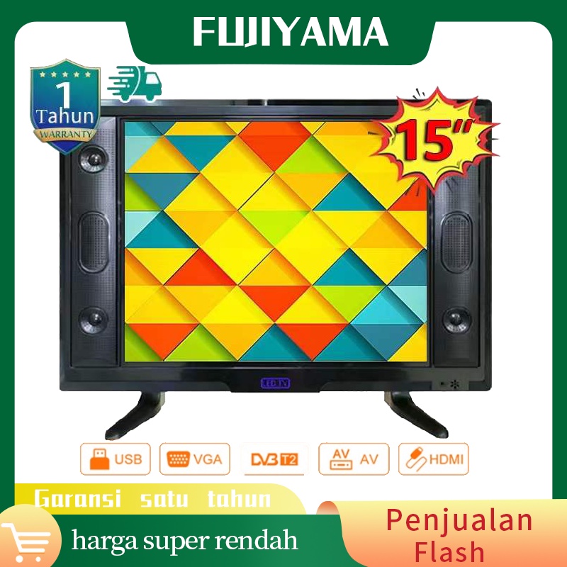 *Fujiyama*  Digital TV LED TV 15 INCH HD Ready FHD TV  Monitor Pc/Gaming/Komputer TV  Murah TV