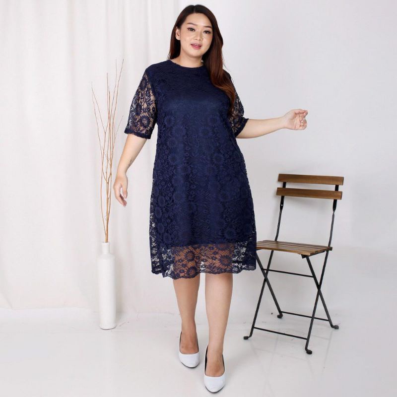 Dress JUMBO XL- XXL Dress Brokat Premium dress pesta