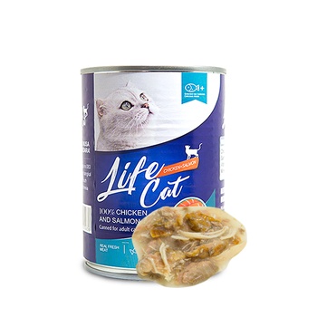 MAKANAN KALENG KUCING LIFE CAT ALL VARIANT KHUSUS EKSPEDISI / KARGO ISI 24 PCS