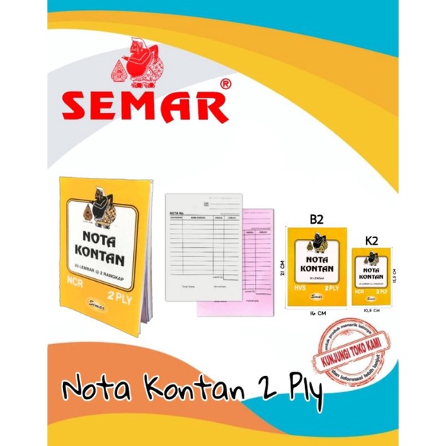 

Nota kontan 2 ply besar semar