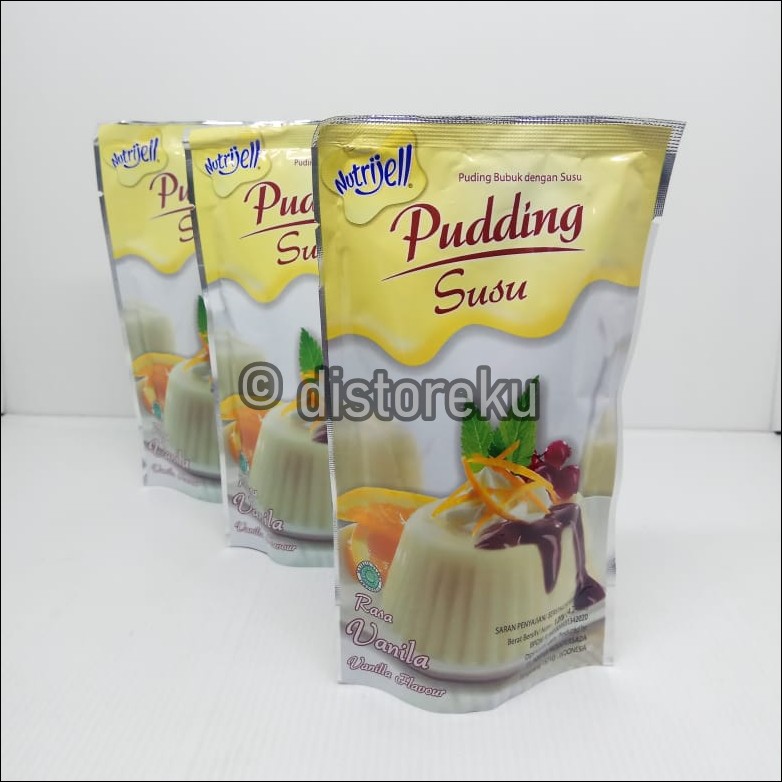 nutrijel PUDING susu rasa vanila VANILA flavour 120gr (4.2oz)