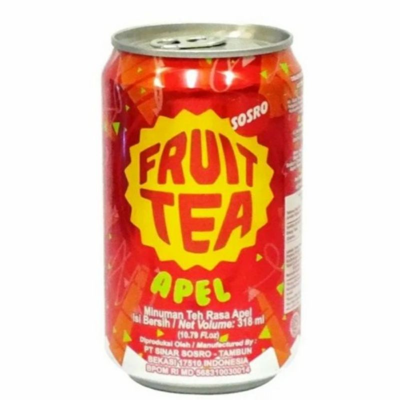 

minuman teh fruit tea apel kaleng 318ml