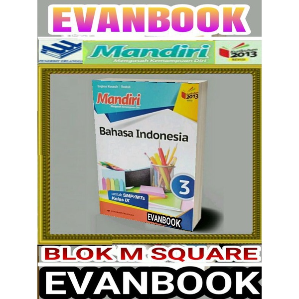 

buku mandiri bahasa Indonesia untuk SMP kelas 3-9 penerbit Erlangga