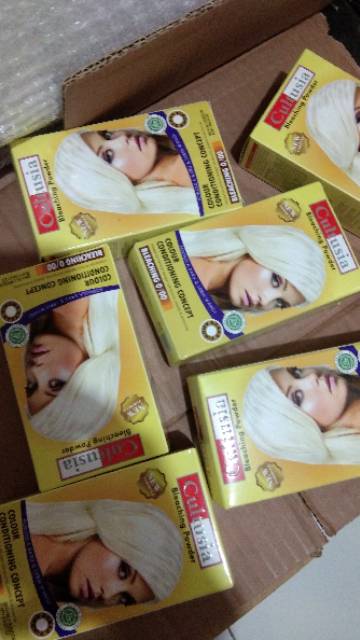 BLEACHING CULTUSIA CREAM HAIR COLOR PEWARNA RAMBUT ALAMI BPOM HALAL MEWARNAI RAMBUT CAT RAMBUT