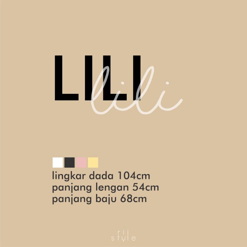 CUCI GUDANG BAJU LILI TOP by Riistyle