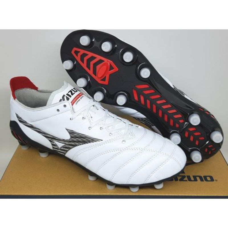 sepatu bola mizuno morelia neo 3 white grey
