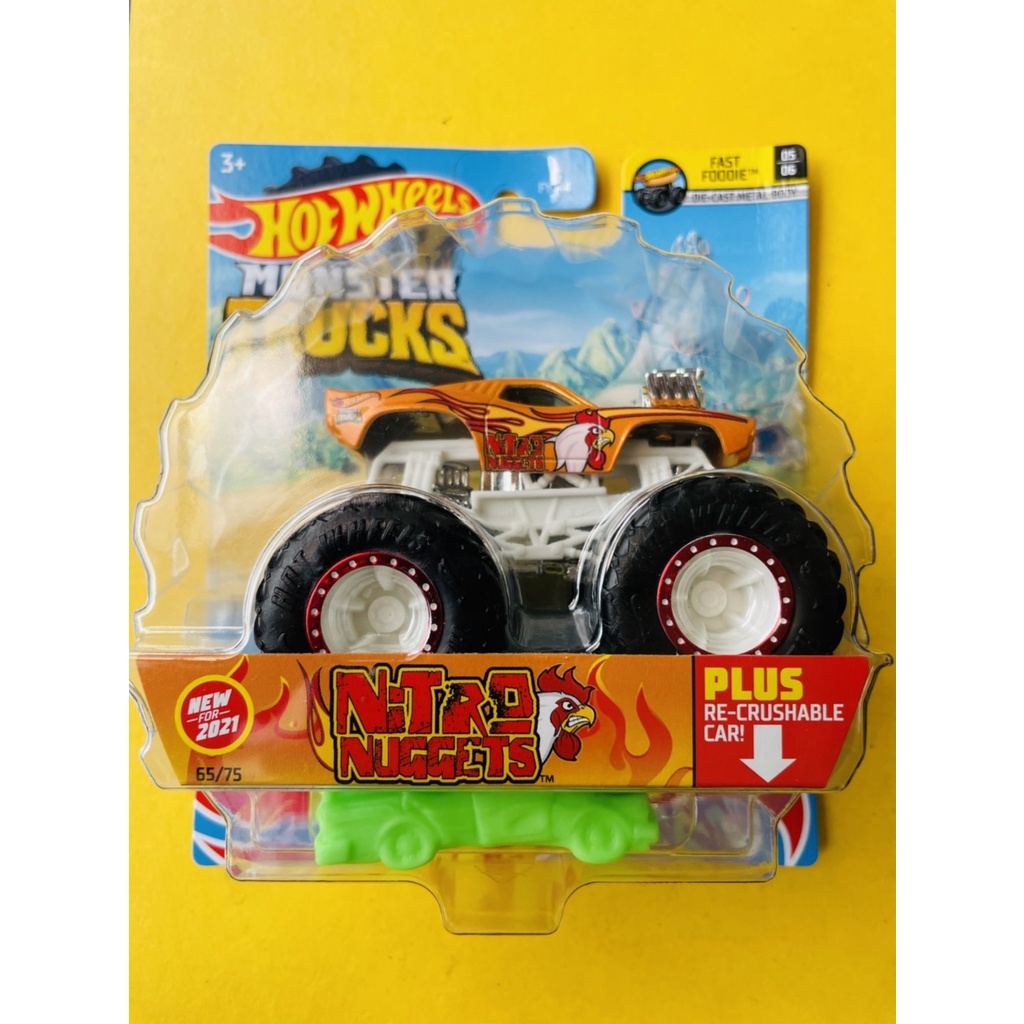 HOTWHEELS HOT WHEELS MONSTER TRUCKS TRUCK RODGER DODGER COKLAT DIECAST MINIATUR MOBIL MAINAN MOBILAN