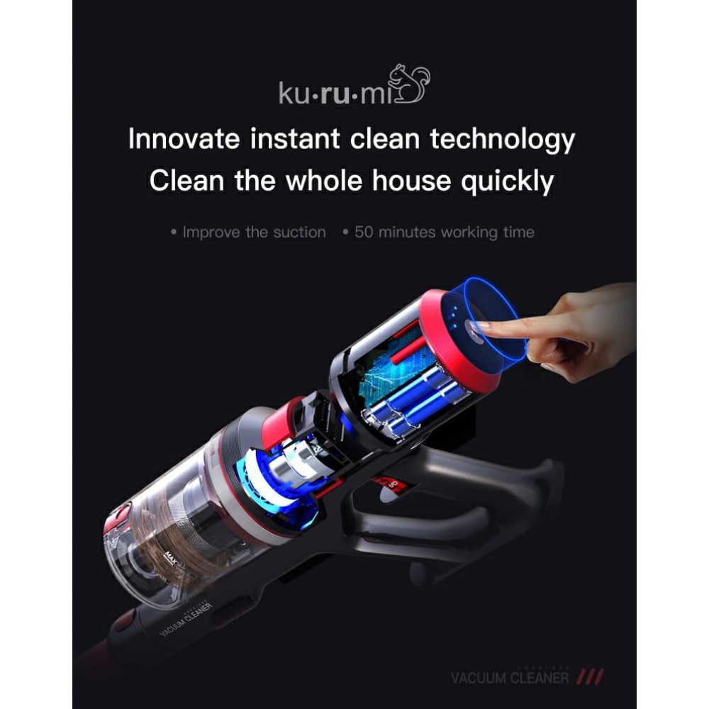 Kurumi KV 06 Powerful Cordless Stick Vacuum Cleaner