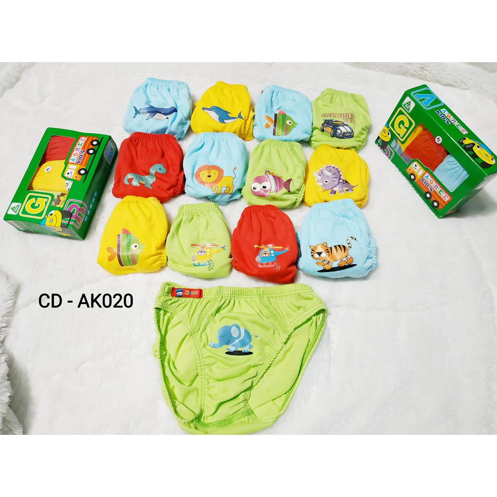 1 Box Isi 3pcs CD Anak Cowok Agree Kids