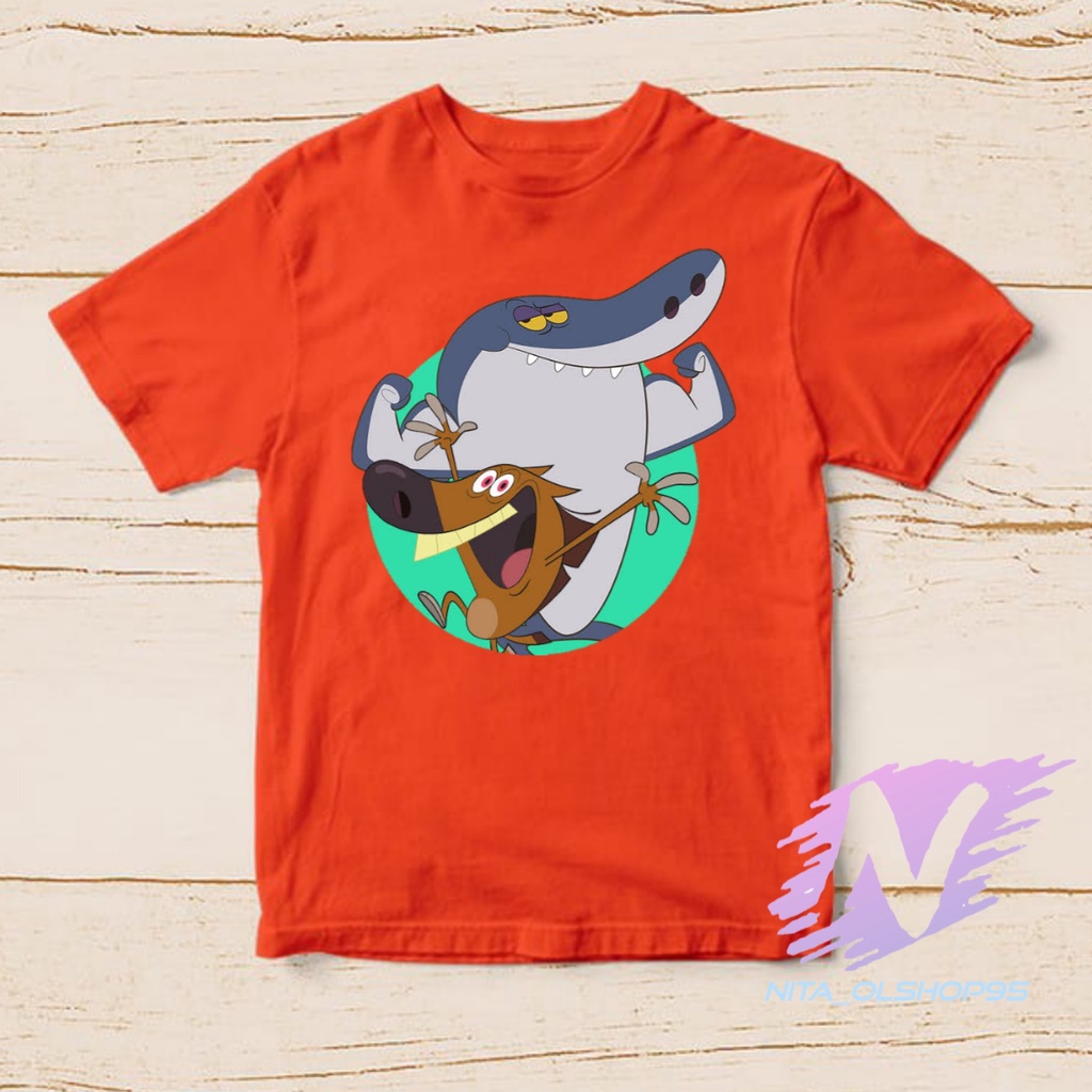 kaos zig dan serko baju anak kartun zig sharko