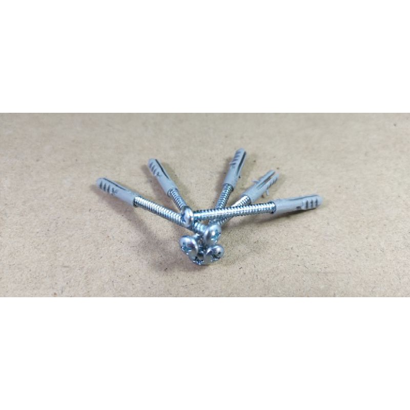 Baut Fisher Set S6 + Baut 8x2“ (5cm) | isi 10 pasang