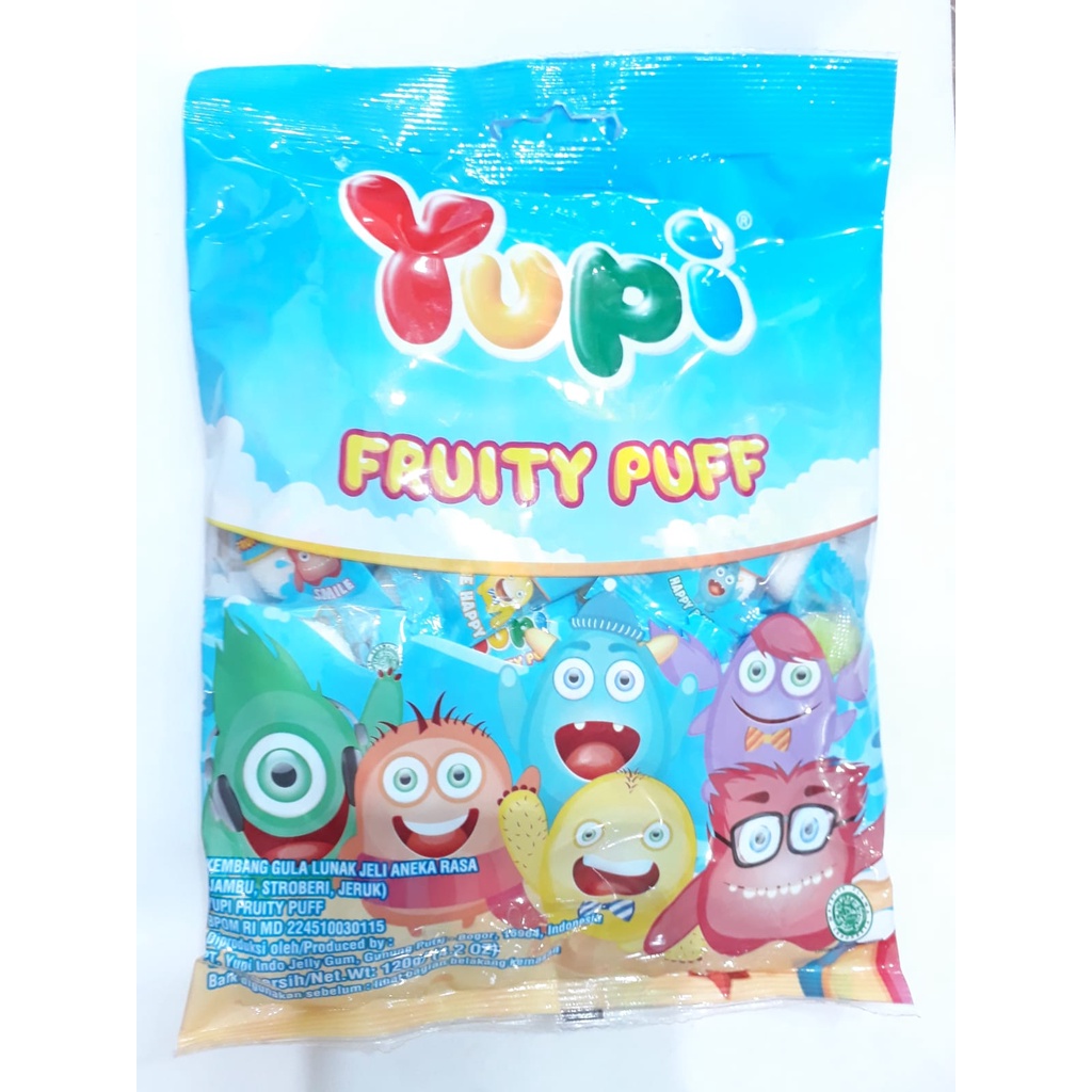 

YUPI FRUITY PUFF 120GR